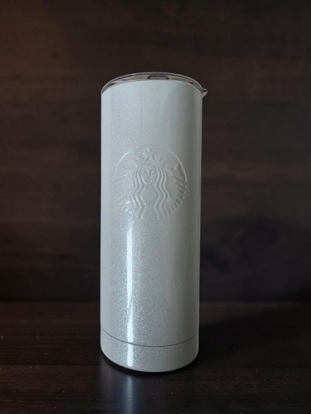 Starbucks 20oz Silver Glitter Shimmer Tumbler Cup Cold Drink Travel Cup